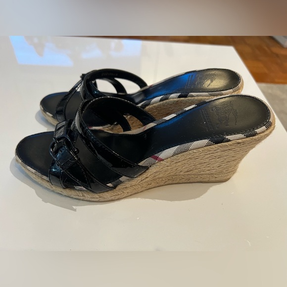 BURBERRY wedge sandals size 39 authentic - Picture 2 of 4
